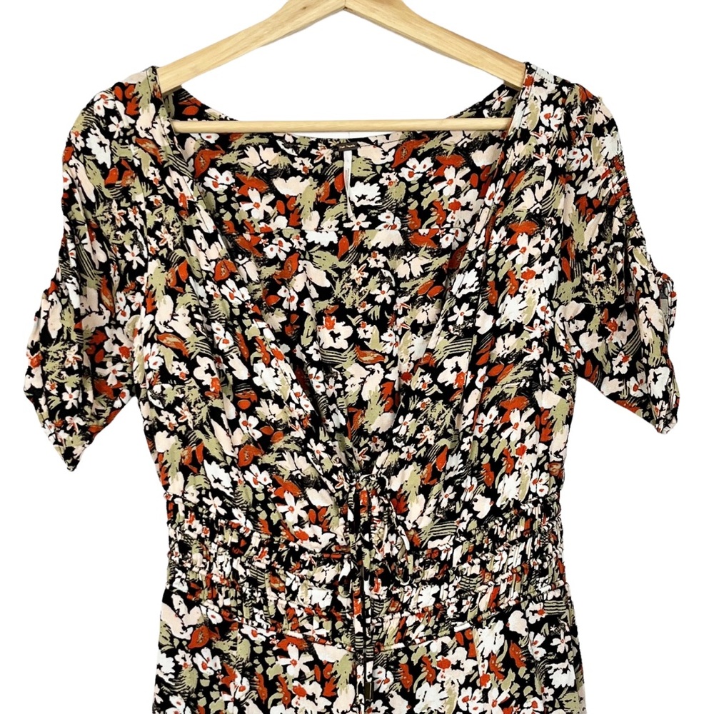 Free People Forget Me Not Floral Smocked Mini Dress - Picture 6 of 12
